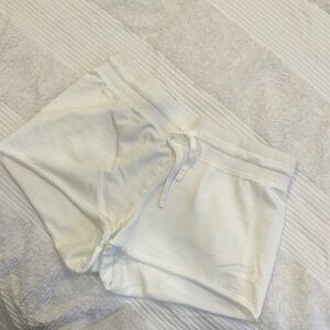 Aritzia White Drawstring Shorts